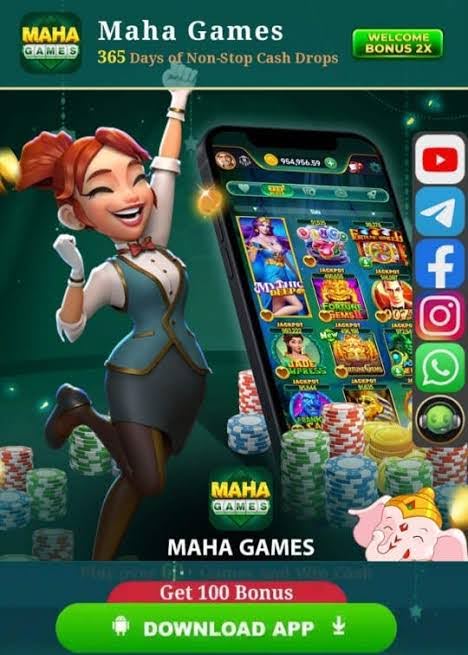 Maha Game | Real Cash Erning App | Download Bonus Rs.100